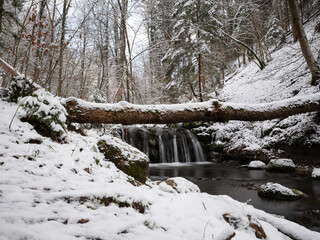 Wasserfälle im Winter