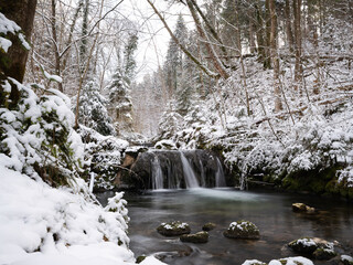 Wasserfälle im Winter