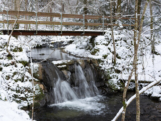 Wasserfälle im Winter