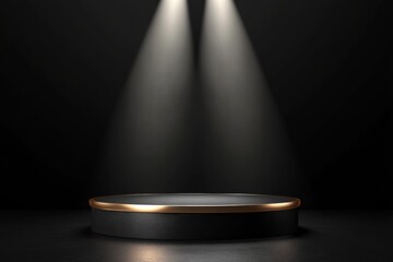 Dark Elevated Round Product Display