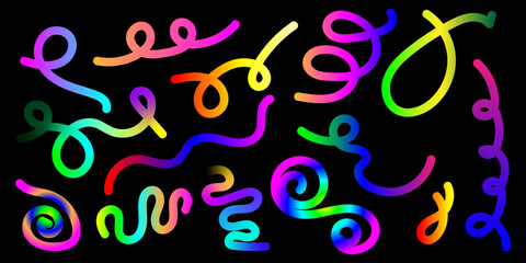 Colorful Vector Confetti and Celebration Elements