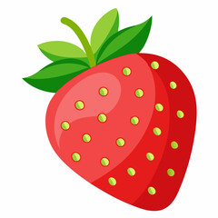 Strawberry isolated  on white