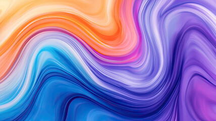 Fototapeta premium Vibrant abstract swirl with colorful gradient waves