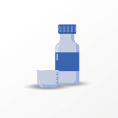 medical bottle illustration