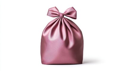 Elegant pink satin pouch, perfect for gifts and stylish storage solutions.