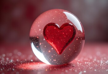 Obraz premium Hearts on abstract and copy space, Valentine background. 