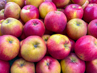 Close up view of a large fresh apples.
