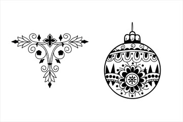 Vector eps bundle ornament 
