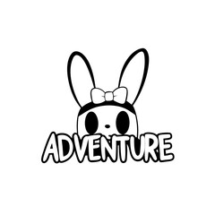 happy easter bunny with egg