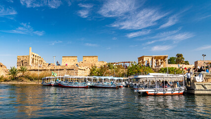 Obraz premium Auf dem Nil nach Philae und Assuan