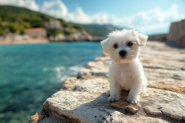 Jack Russell Terrier sitting on the floor
