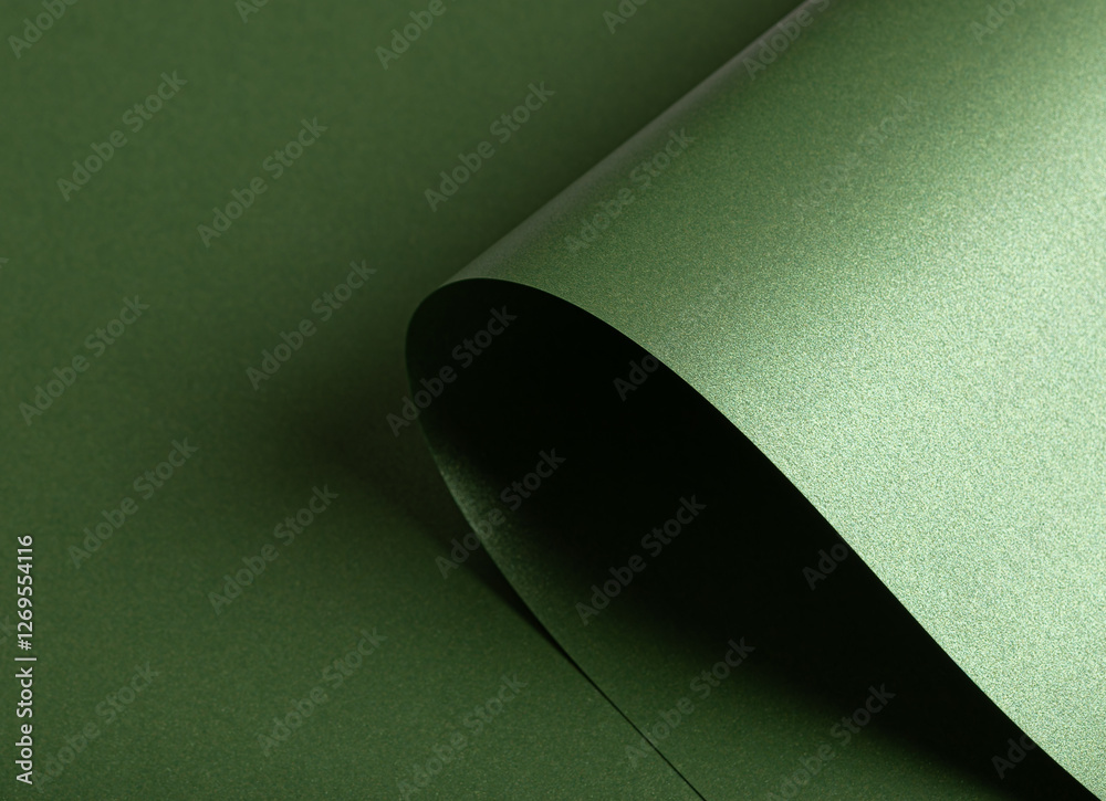 Poster Emerald green paper background with a pearlescent, glossy texture. Deep forest and sage tones create an elegant, luxurious, and sophisticated abstract design.