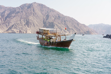 Dhau Kreuzfahrt im Musandam Fjord bei Khasab im Oman