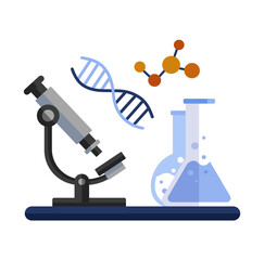 microscope in laboratory
