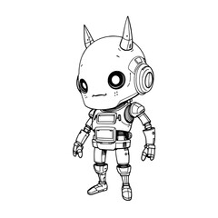 Fototapeta premium Sketch Art - The Lone Wanderer