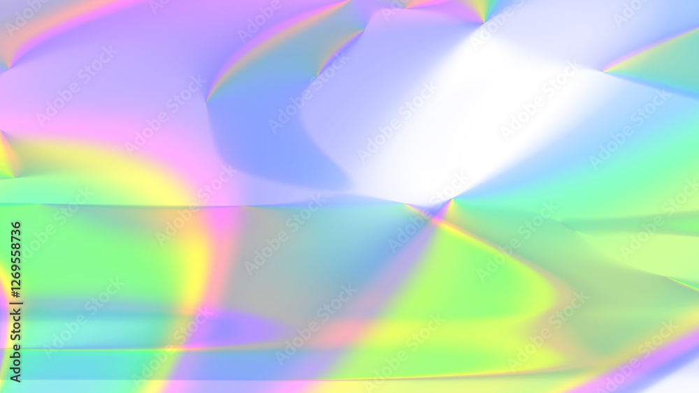 Aufkleber Captivating Abstract Pastel Swirls and Colorful Hues Set in a Beautiful Soft Light