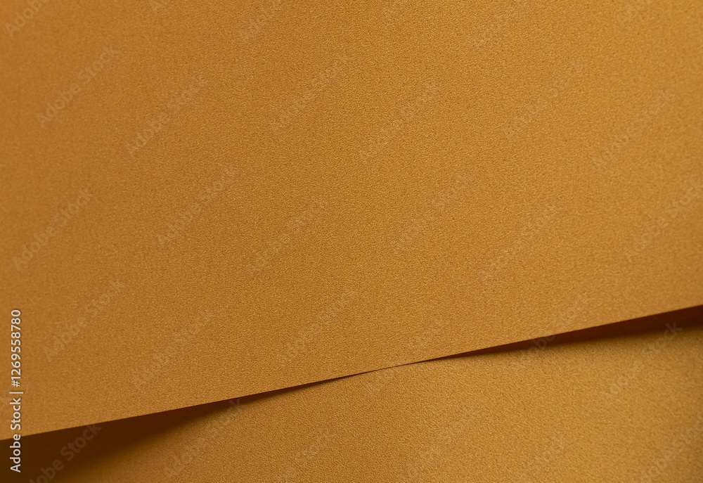 Fototapete golden ochre paper background with a matte texture and subtle geometric lines. deep mustard and saff