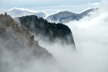 Fototapeta premium Karwendel mountains on Karwendel Hohenweg in Austria