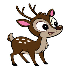 Deer cartoon design art