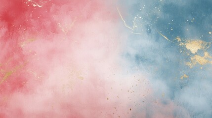 Obraz premium Opulent Gradient Blending Red, Blue, and Pink Textures for Backgrounds, Digital Art, Soft Design, Abstract Viewpoint