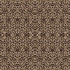 a repeating pattern of intricate floral and geometric designs in a warm, earthy color palette.