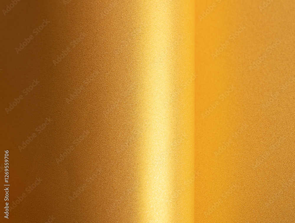Aufkleber golden saffron paper background with a pearlescent, glossy texture and shimmering reflections. radia