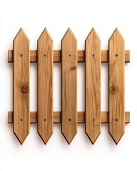 Wooden fence panel with a clean and modern design made from natural wood.