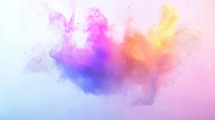 Obraz premium Harmonious Hues, Ethereal Smoke, Dreamlike Pastel Fluidity, Gentle Gradients Abstract Art