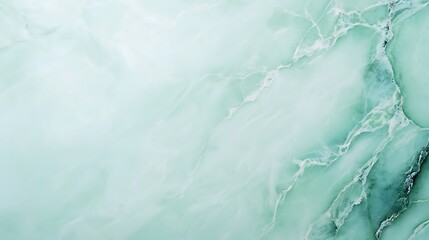 Obraz premium A serene, soft green marble texture with fluid patterns and subtle variations, creating an elegant and calming visual effect.