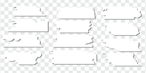 Torn sheets of paper. vector eps10