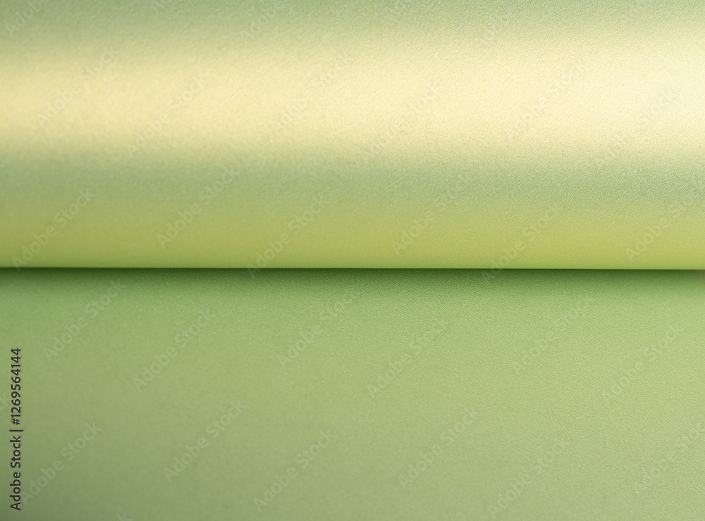 Poster pastel olive green paper background with a pearlescent, glossy texture and shimmering reflections. s
