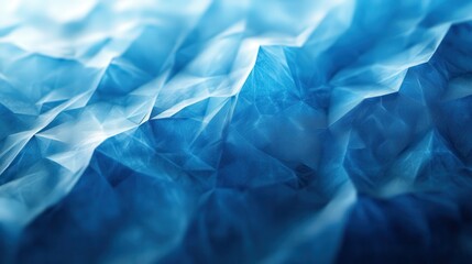 Obraz premium Abstract geometric background featuring overlapping blue facets creating a shimmering water-like effect