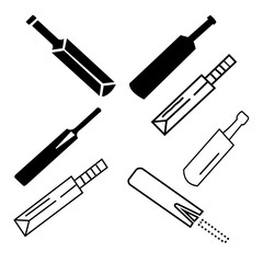 cricket bad icon with cricket bad logo