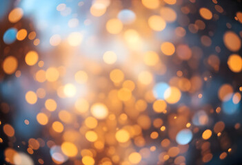 Obraz premium A radiant white light exploding at the center with glowing multicolored bokeh and light flares