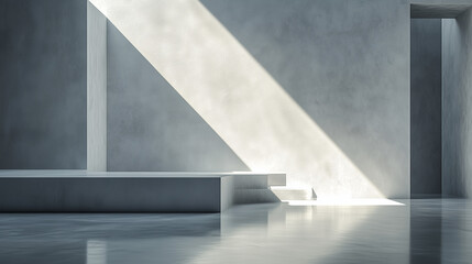 Obraz premium empty white room