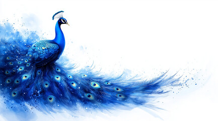 A Drawn Peacock