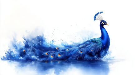 A Drawn Peacock