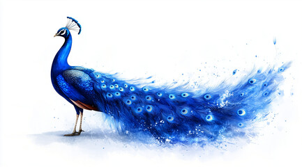 A Drawn Peacock