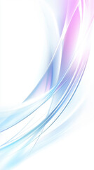 Abstract background with flowing curves in soft blue and pink hues, creating serene and modern atmosphere, perfect for design projects or digital art