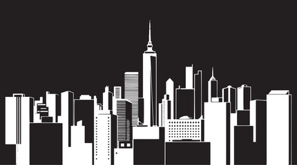 Obraz premium City landscape. Different buildings on street, outline cityscape hand sketch, flat houses. Hand drawn vector illustration