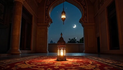 Obraz premium Ramadan Mubarak Lantern