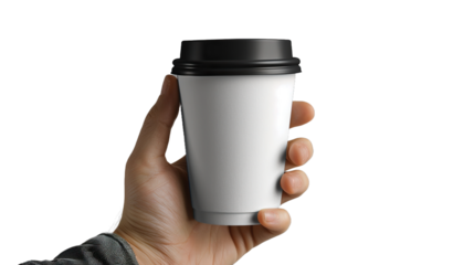 hand holding a cup of coffee