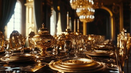 Formal Dinner Party Setup