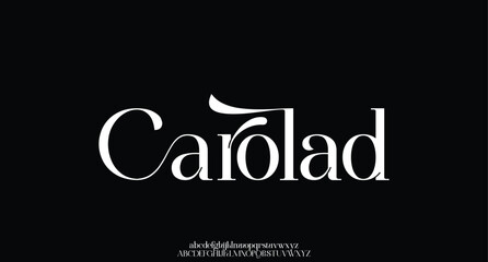 Luxury alphabet letters font. Typography elegant wedding classic lettering serif fonts decorative vintage retro. vector illustration
