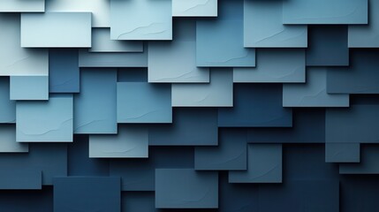 Abstract geometric layers creating a visual depth in dark blue and turquoise tones reminiscent of ocean depths