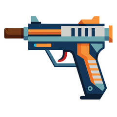 pistol gun vector image on a white background 