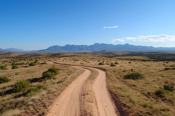 Fototapeta premium aerial desert view