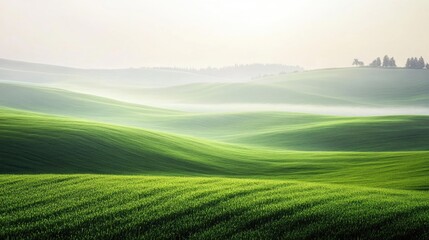 Obraz premium Lush Landscape with Trees