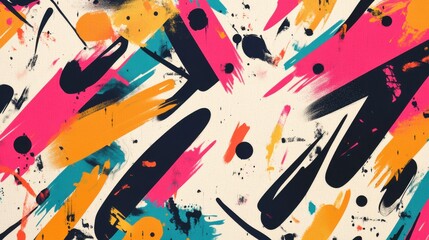 Dynamic Urban Graffiti Patterns, Street Art, Digital Design, Contemporary Environment, Abstract Viewpoint, Creative Expression