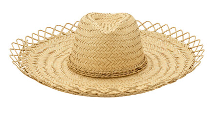 straw hat isolated on a white background